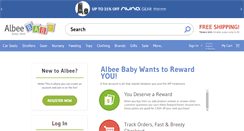 Desktop Screenshot of myaccount.albeebaby.com