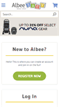 Mobile Screenshot of myaccount.albeebaby.com